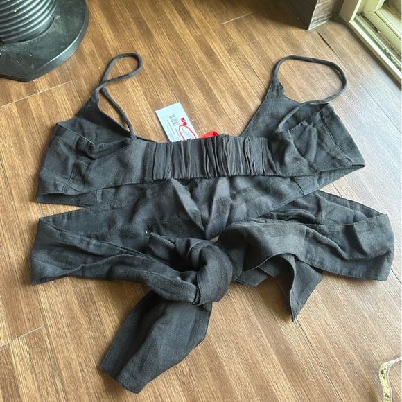 NWT SOLID & STRIPED the delaney top linen stripe blackout size XL - Picture 6 of 6